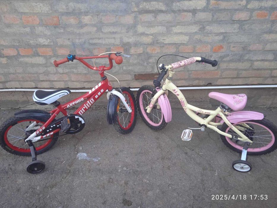 Алюминиевый детский велосипед "Pride Arthur" и "Pride Alice" 16 д.