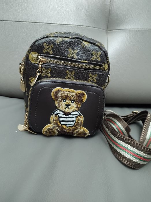 Torebka damska listonoszka miś nowa