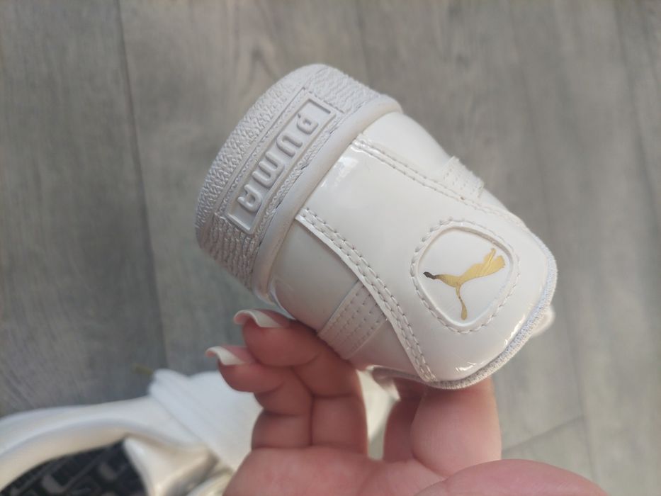 Śliczne białe buty puma basket 38