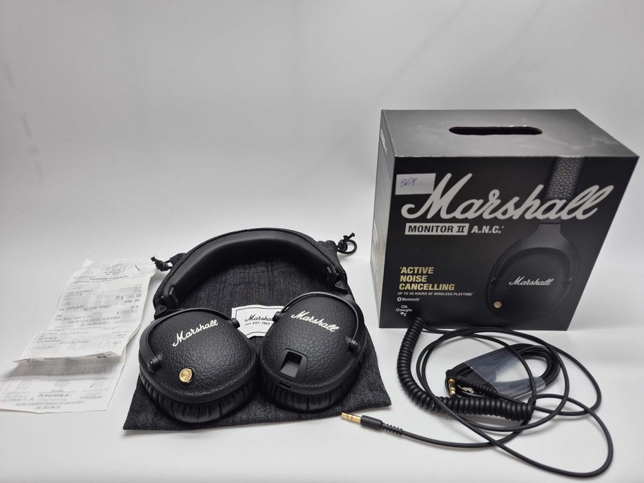 Słuchawki bluetooth Marshall Monitor II A.N.C gwarancja Komis Jasło Igielna