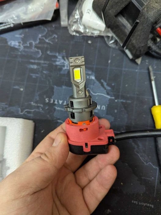 Лед лампочка Led D2S /R 6000к 60000Lm з Обманками в будь-яку фару