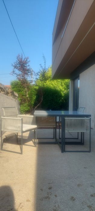 Conjunto de jardim refeição NATERIAL COMPASS CINZA ESCURO