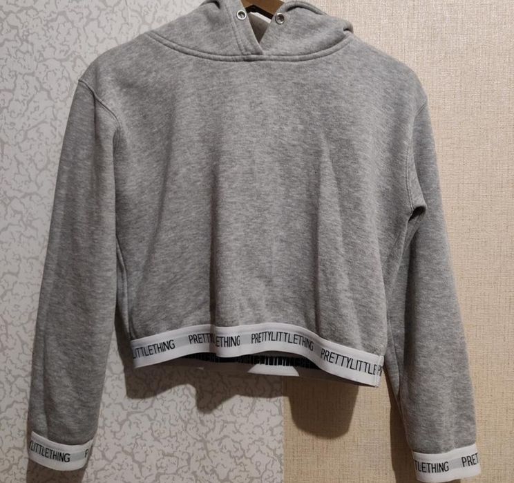 Укорочене худі з лампасами