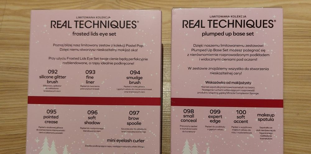 Dwa zestawy pędzli Real Techniques