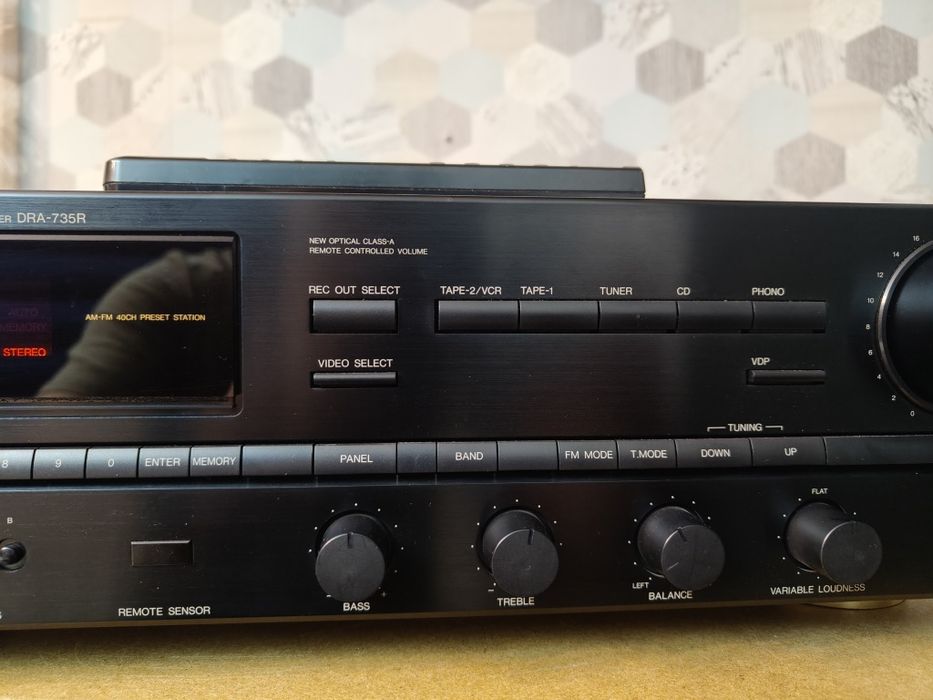 Amplituner Denon DRA-735R piękny stan, pilot