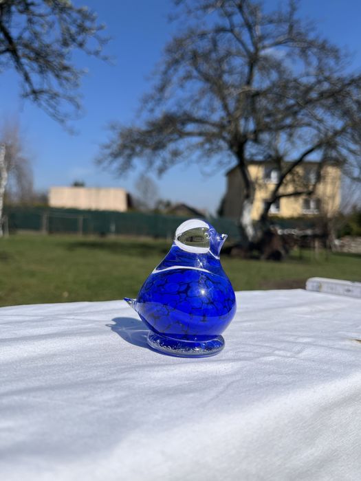 Szklany ptak niebieski