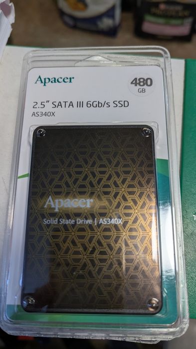 Нові. SSD накопичувач 2.5 дюйми Apacer 480 ГБ AS340X