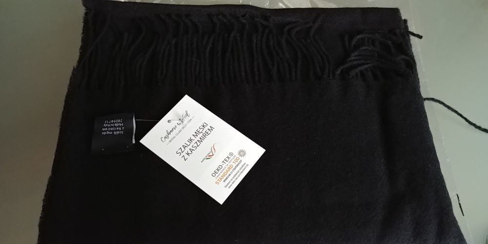 Ekskluzywny Szal Męski z kaszmiru 180/32