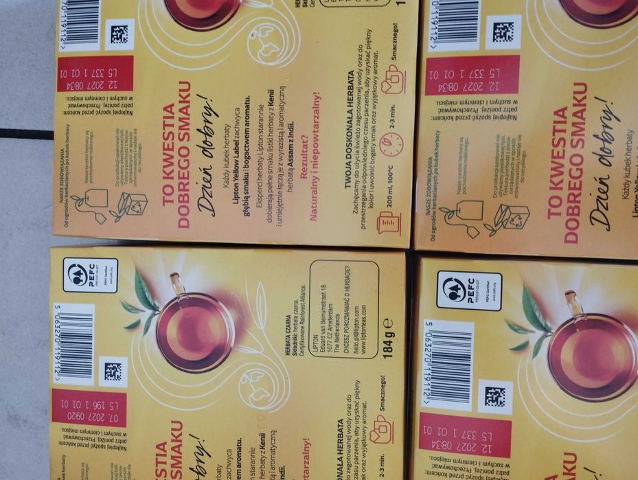 Herbata Lipton 4x 92szt.