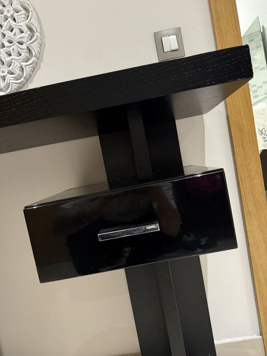 Movel Entrada preto com gaveta