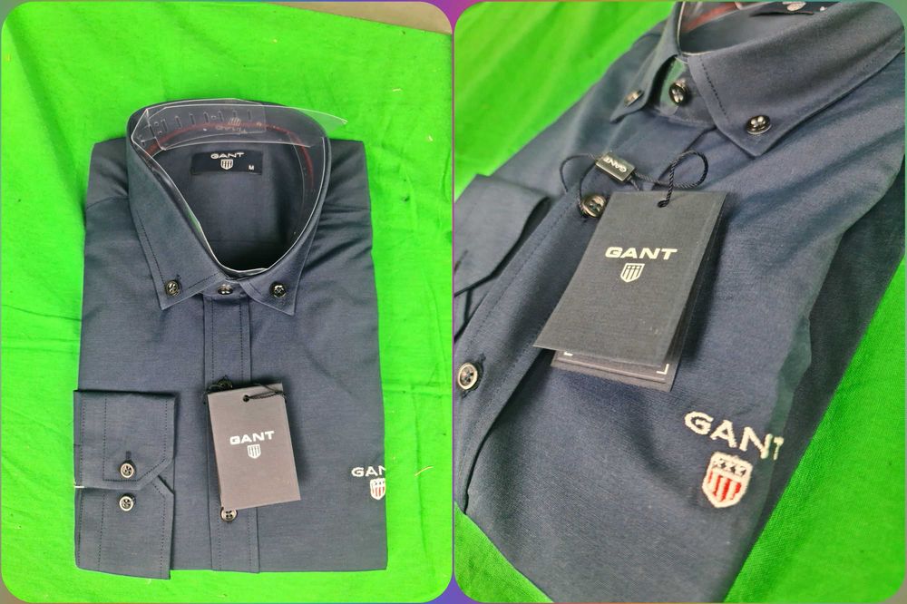 Koszula męska gładka gant koszule męskie lacoste slim fit