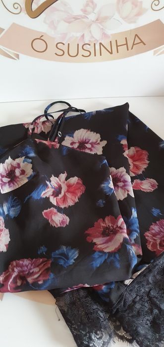 Vestido Zara florido tam.M