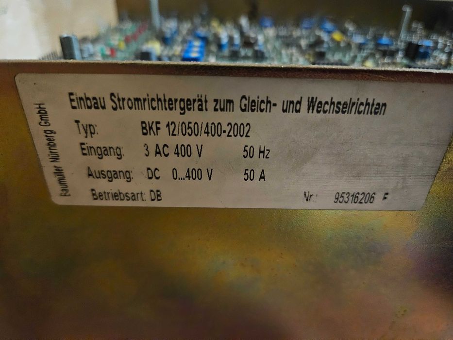 Baumuller BKF/050/12-2002 falownik zasilacz napęd wrzeciona DC drive