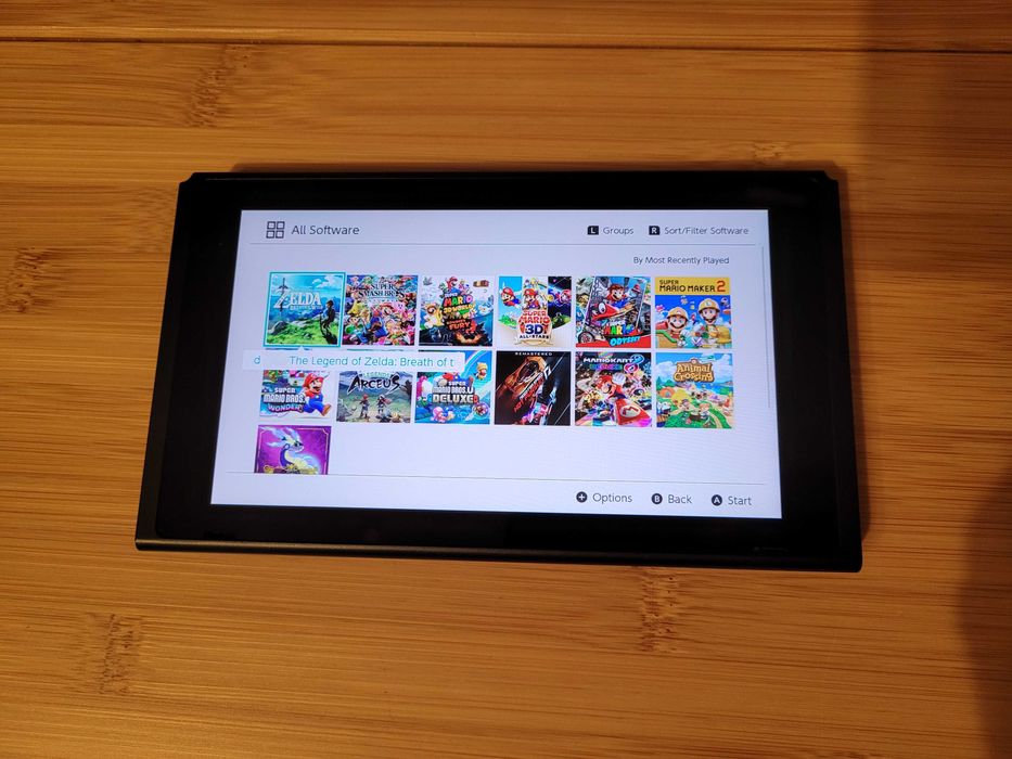 Konsola Nintendo Switch v2 CFW Przerobiona Sam tablet + SD 128gb Gry