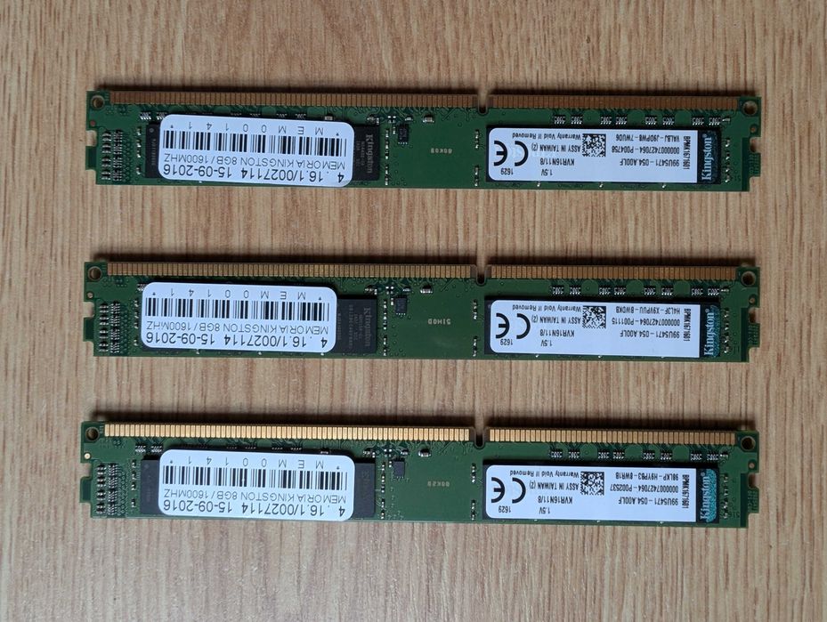 Memória RAM Kingston 8GB DDR3 1600MHz para Desktop