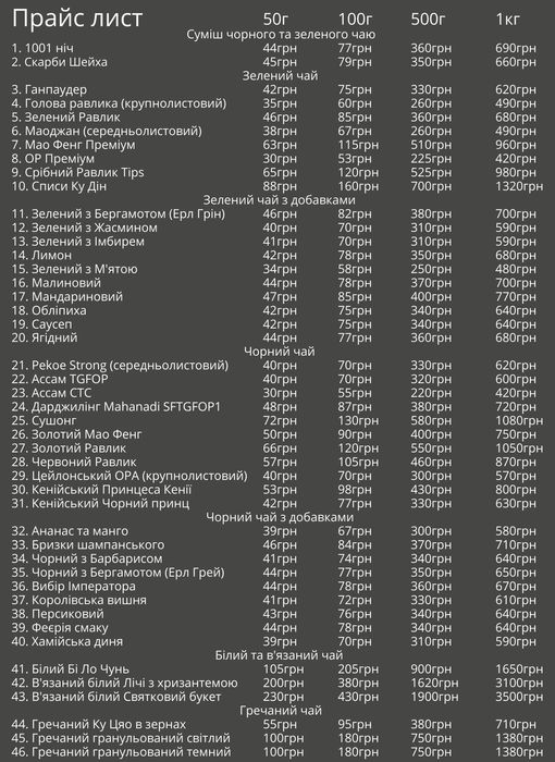 Чай Матча зелена 1А 100г