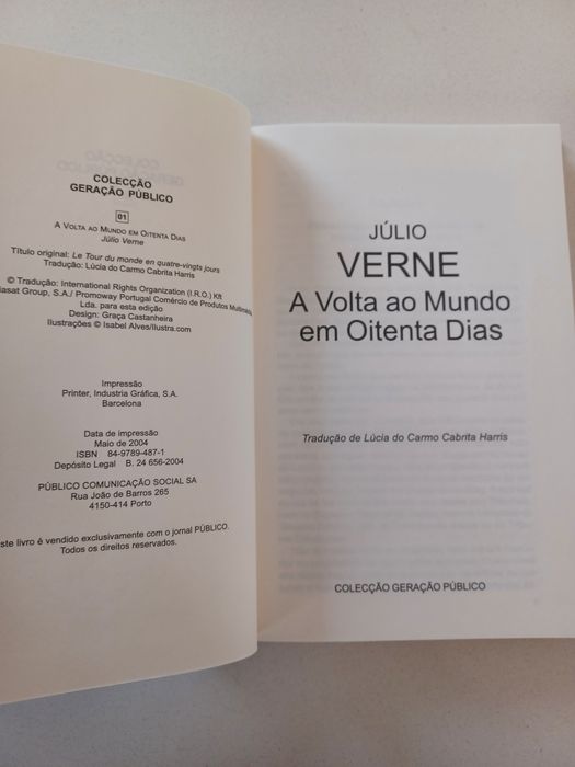 Livro A Volta ao Mundo em 80 dias- Júlio Verne