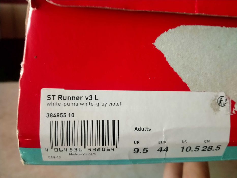 puma st runner v3l białe