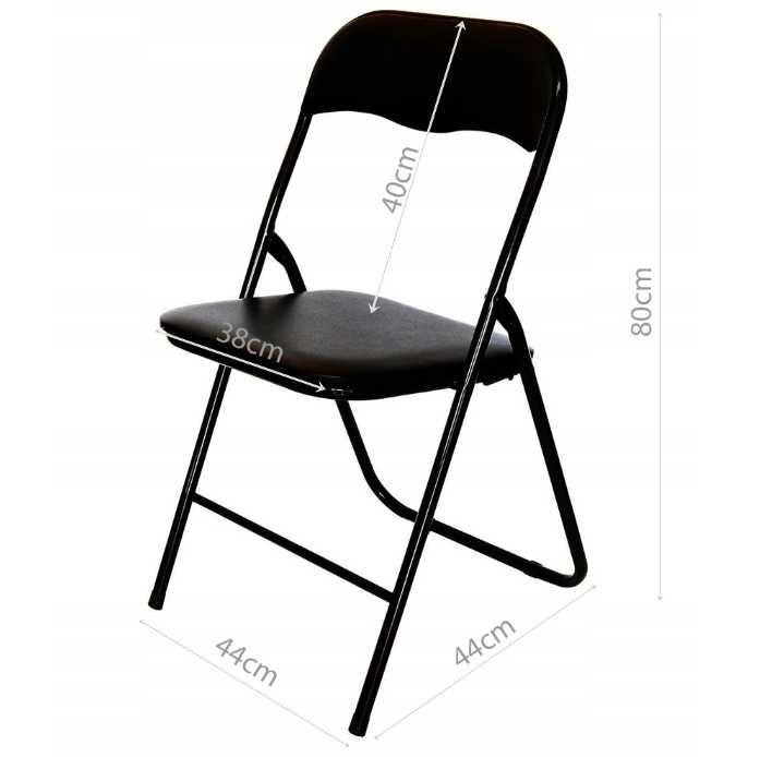 4x Krzesło Składane Ogrodowe Cateringowe Turystyczne Zestaw Krzeseł