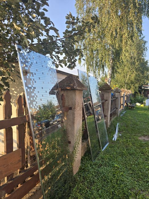 Szyby pod kabinę prysznicowa z profilami 120x60