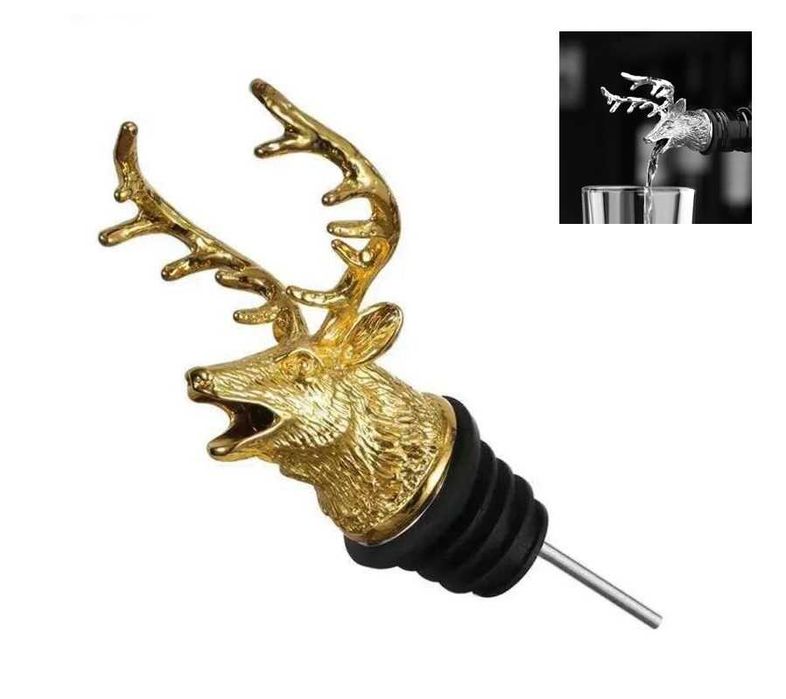 Металевий барний гейзер пробка голова оленя для пляшки олень