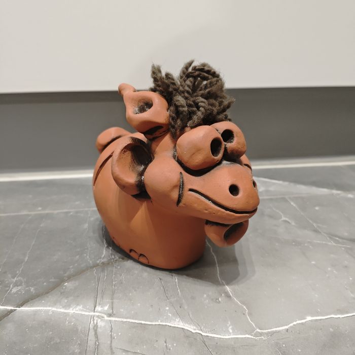 Skarbonka figurka jak HUGO Retro ceramika