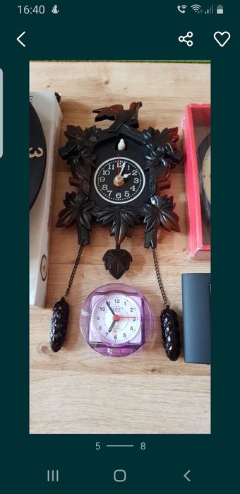 Zegar z kukułką zegar plastikowy na dwie baterie