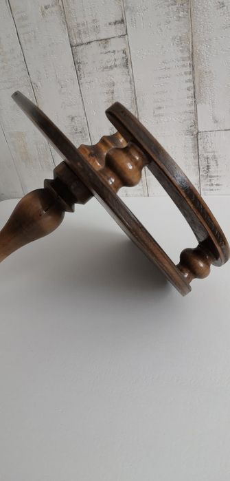 Ładny drewniany ścienny kwietnik - PRL