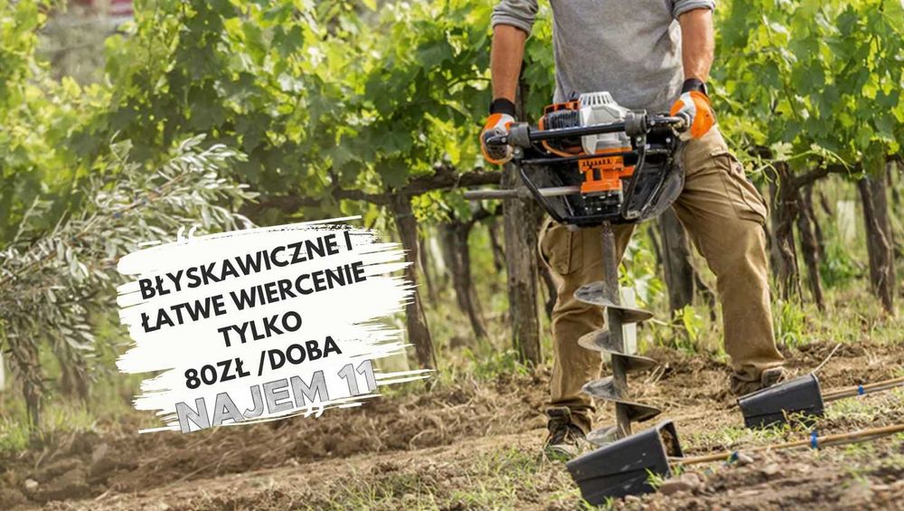 ***WYNAJEM Wiertnicy Spalinowej, Świder Glebowy***