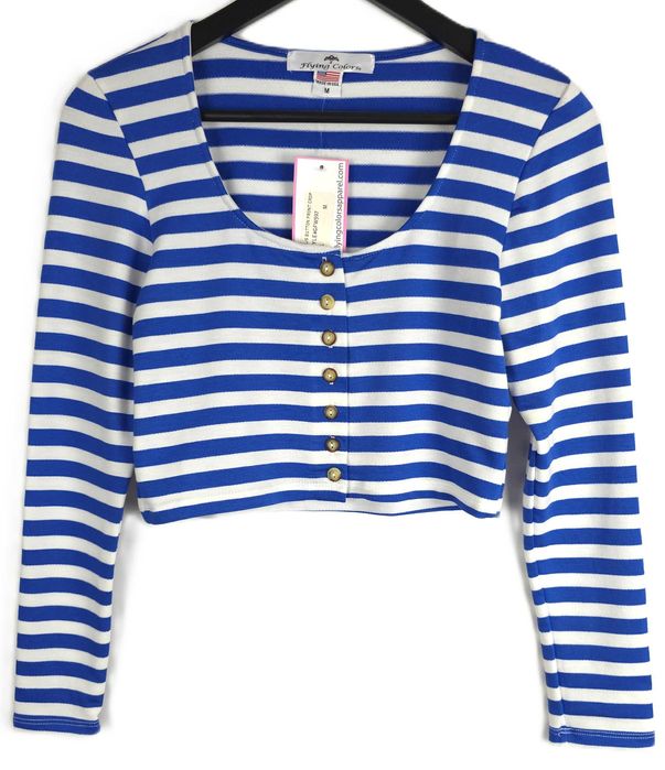 Białe niebieskie bolerko narzutka sweterek rozpinany letni M 38