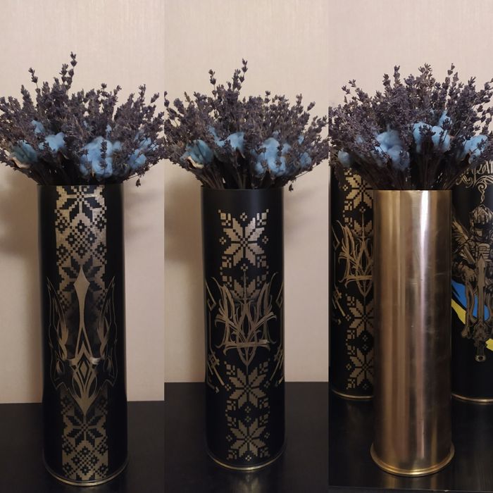 Ваза гільза сувенір латунь 122,105 калібр