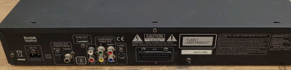 DENON  DVD -1740 black MP3 HDMI.