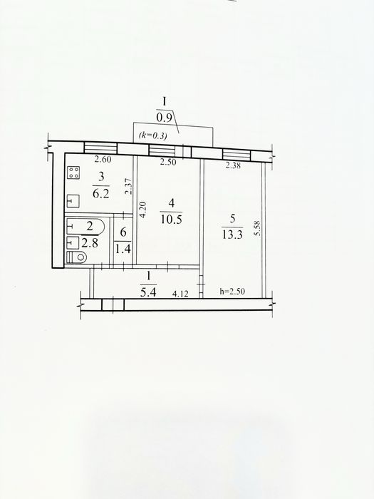 Продаж 2-х кімн. квартири вул. Соборності