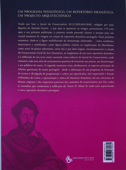 Jornal do Conservatório: Comédia e Drama de Almeida Garret