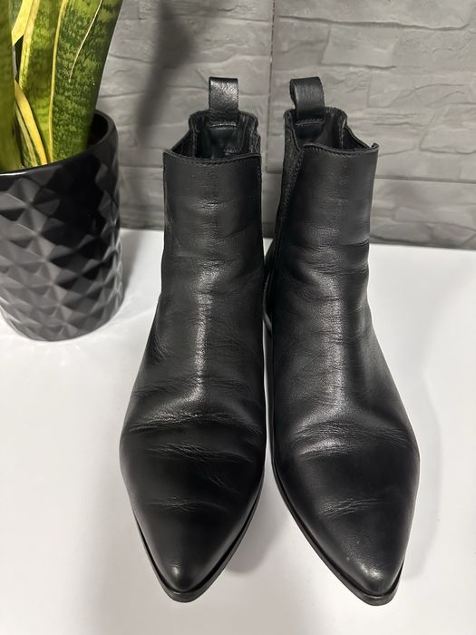 Skórzane Botki Venezia