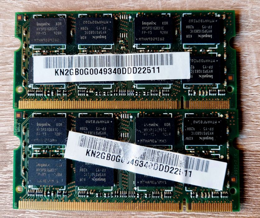 Memória portátil DDR2 4GB 2x2GB DDR2