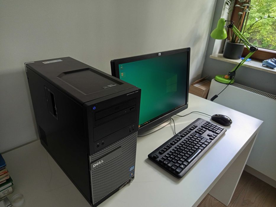Zestaw Komputer dell i3 4GB 500GB WIN10 + Monitor LCD 22" DOM BIURO