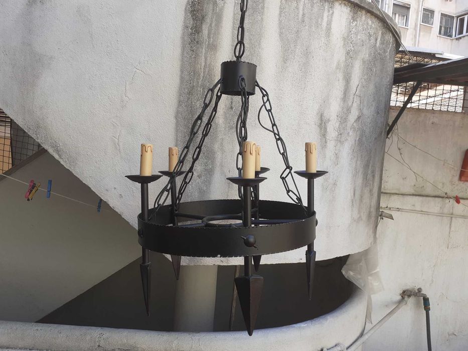 Candeeiro tecto ferro fundido - rustico64861398778243121