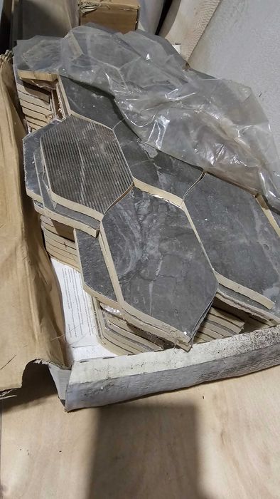 DEKOR Lis Ceramika Lesotho Graphite Mozaika 42,9X22,3