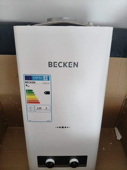 Esquentador becken, 3 anos garantia