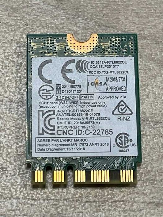 Адаптер RTL8822CE Wi-fi+BT 5.0