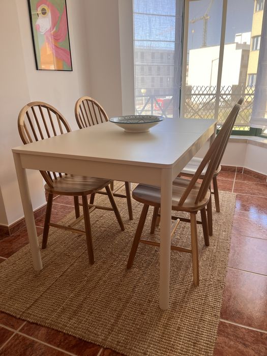 TONSTAD Dining Table (€195) & SKOGSTA Chairs (€40x4) Looking for a New Home - as NEW