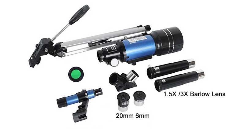 Telescopio astronomico alta potencia estrelas galaxias lua tripé NOVO