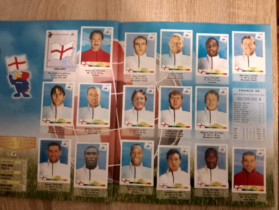 Caderneta Cromos Futebol Completa Mundial 1998 (EDIÇÃO PANINI)