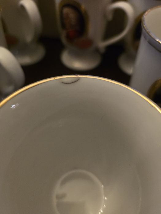 Porcelanowe filiżanki z Mozartem