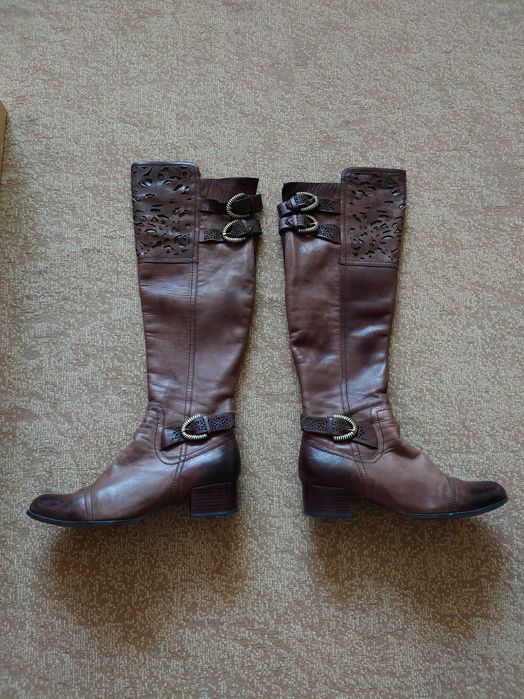 Кожаные женские сапоги Alto Gradimento.