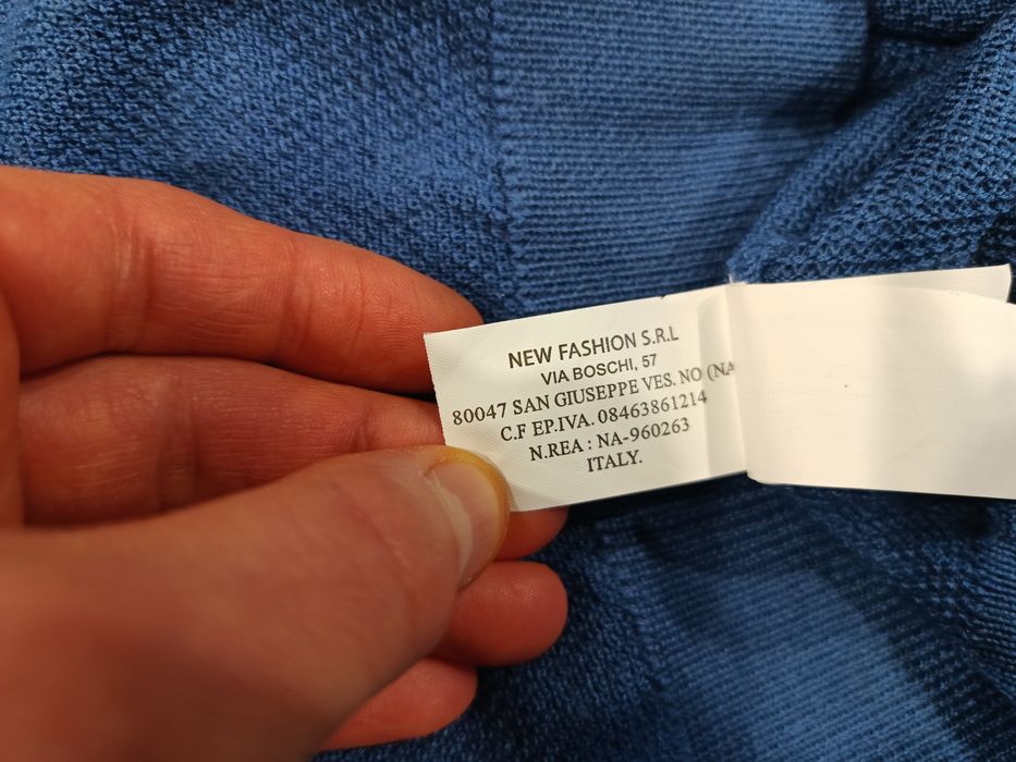 Sweter męski John Richmond roz. M wełna merino w składzie