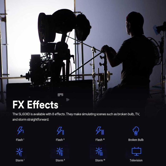 Godox комплект постійного LED світла: SL60IID + октобокс з сотами 95см