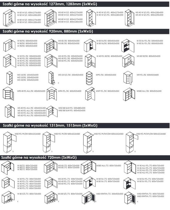 Meble kuchenne ERIS - kuchnie na wymiar - LAKIER