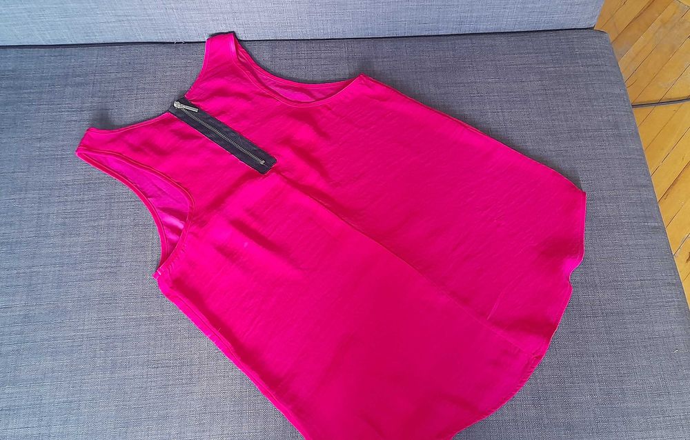 Top w odcieniu fuksjowym, różowym, Stradivarius.